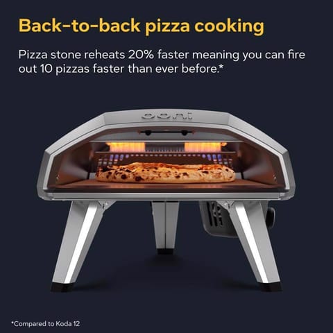 Ooni Koda 2 Propane Gas Outdoor Pizza Oven Foundry Black Mfr# UU