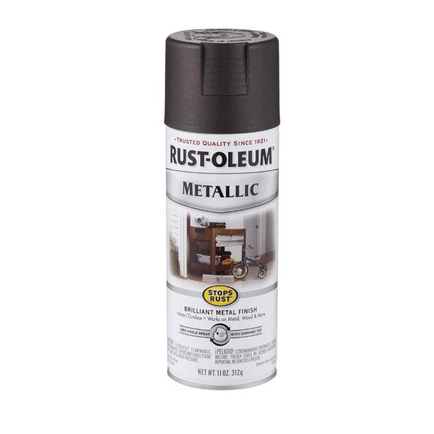 Rust-Oleum Stops Rust Metallic Oil Rubbed Bronze Metallic Spray Paint 11 oz  Mfr# 248636 - Ace Hardware, image size:1500x1500