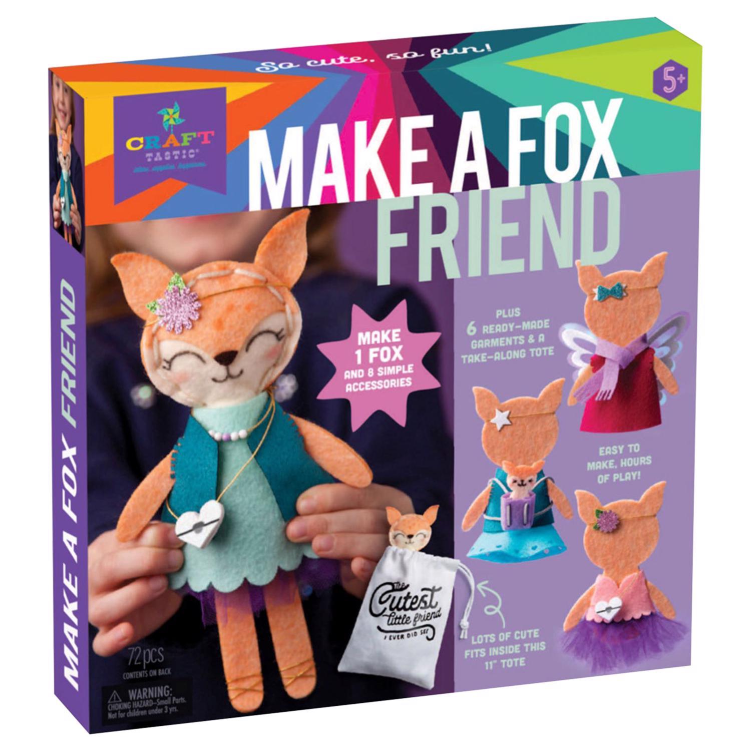 CRAFT  FOX Craft-Tastic Make a Friend Fox Craft Kit Multicolored Mfr# CT1925T