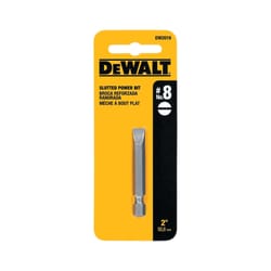 DEWALT Slotted #8 X 2 in. L Power Bit Heat-Treated Steel 1 pc