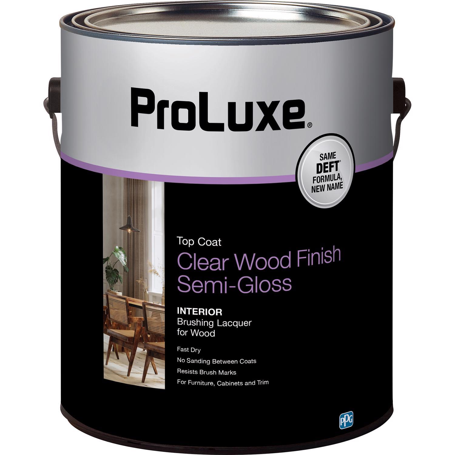 ProLuxe Semi-Gloss Clear Oil-Based Brushing Lacquer gal Mfr