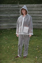 Boulder Creek Clear Vinyl Three Piece Rain Suit Large 11 mil