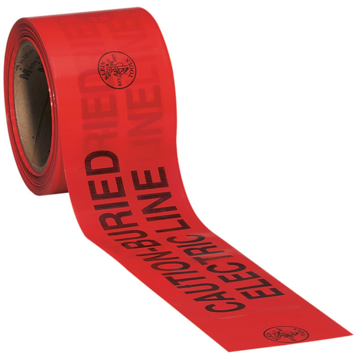 Klein Tools 1000 ft. L X 3 in. W Polyethylene Caution Buried