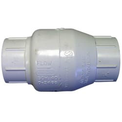 Campbell 1-1/2 in. D X 1-1/2 in. D Plastic Swing Check Valve