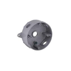 Hubbell Bell Old Work 16 cu in Round Aluminum 1 gang Weatherproof Box Gray