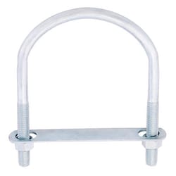 Hampton 3/8 in. X 3-1/2 in. W X 4-5/8 in. L Coarse Zinc-Plated Steel U-Bolt