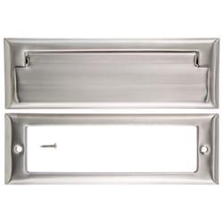 Ace 2.6875 in. W X 7 in. H Satin Nickel Mail Slot