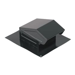 Broan-NuTone 4.8 in. H X 9.25 in. W X 11 in. L Powder-Coated Black Steel Roof Vent