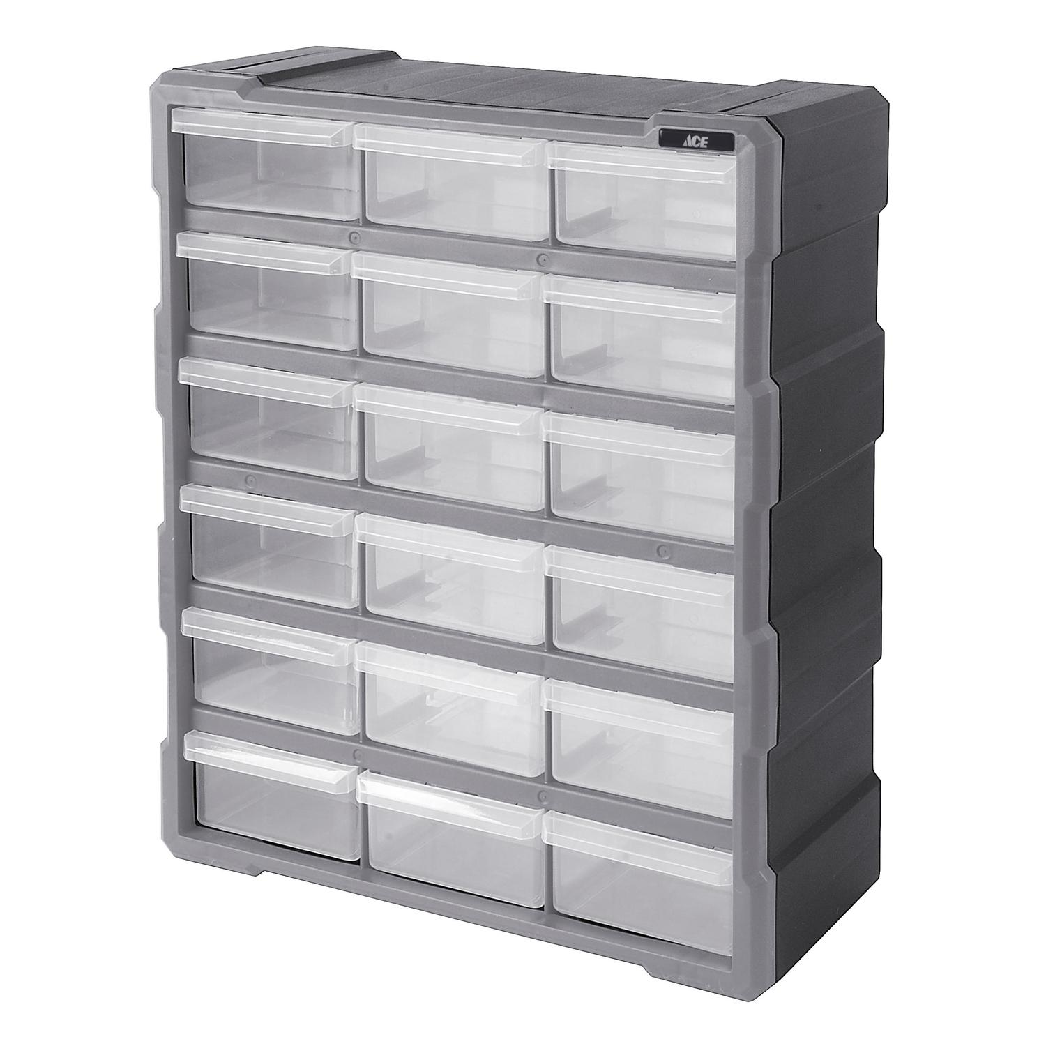 Ace 15 in. W X 19 in. H Storage Organizer Plastic 18 compartments