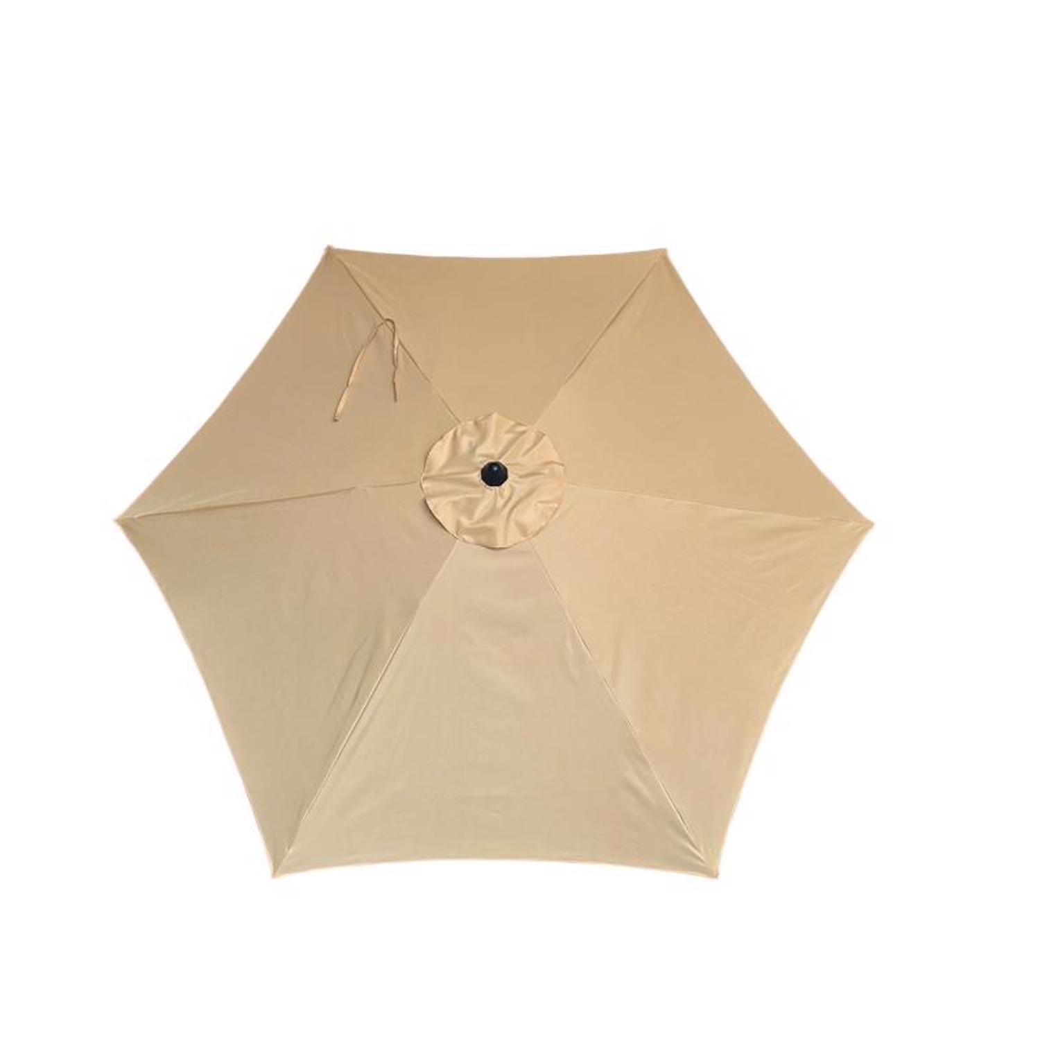 14 foot rectangular patio umbrella 14 ft. Steel Rectangular Double Sided Outdoor Patio Umbrella with Crank in  Khaki (No Base) UB-24