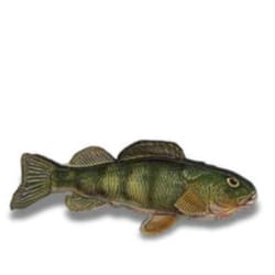 Steel Dog Brown/Green Denim Perch Squeak Dog Toy 1 pk