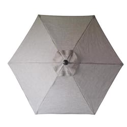 double-sided patio umbrella PURPLE LEAF 15x9ft Double-Sided Rectangular Outdoor Market Patio Umbrella with Base, Light Grey