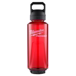 Milwaukee Packout 48 oz Red BPA Free Bottle with Chug Cap