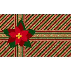 Test Rite 18 in. W X 30 in. L Multi-Color Present Coir Door Mat