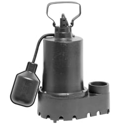 Superior Pump 1/3 HP 2760 gph Cast Iron Tethered Float Switch AC Submersible Sump Pump 10 ft³