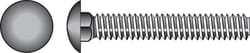 HILLMAN 0.375 in. X 2 in. L Stainless Steel Carriage Bolt 25 pk