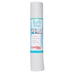 Con-Tact 36 in. L X 18 in. W White Rubber Bath Mat Latex Free