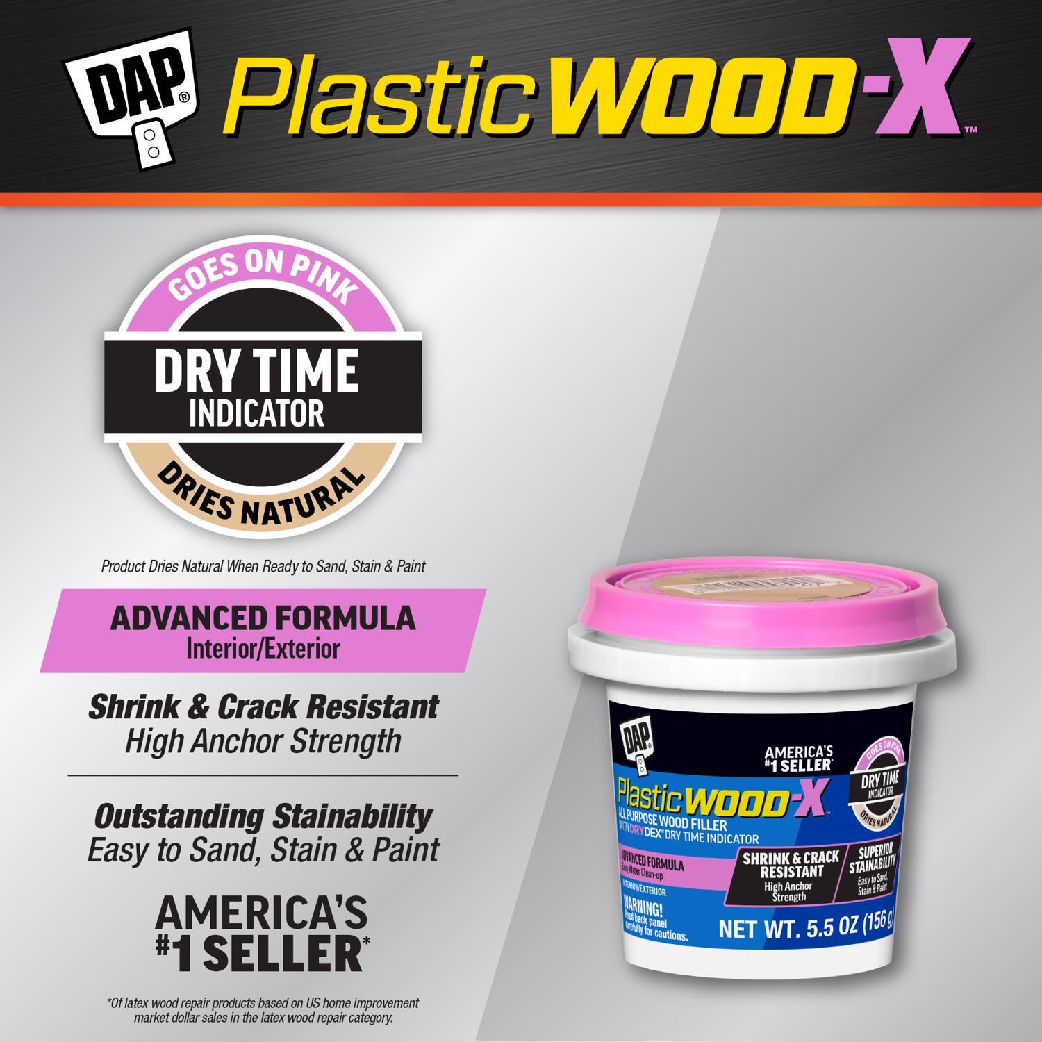 DAP Plastic Wood-X Natural Wood Filler 5.5 oz Mfr# 7079800540