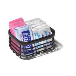 Spectrum Ashley 2.75 in. L X 3.75 in. W X 2 in. H Black Packet Basket