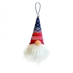 Christmas Gnome Multicolored Brandon Ornament 5.5 in.