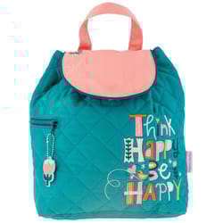 Stephen Joseph Think Happy Be Happy Quilted Backpack Cotton 1 pk