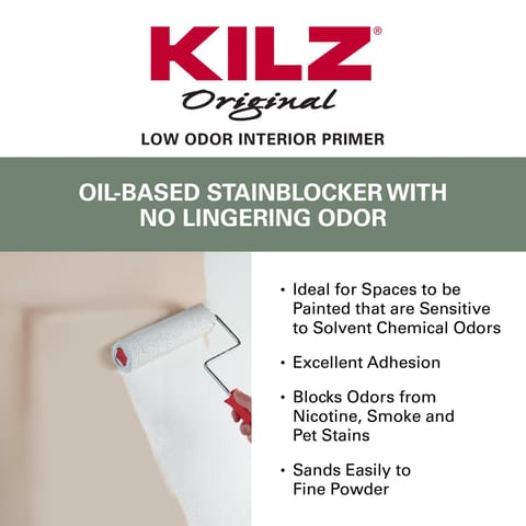KILZ Original White Flat Oil-Based Alkyd Oil Primer 1 gal Mfr
