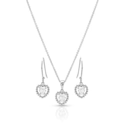 Montana Silversmiths Women's Frozen Heart Silver Jewelry Sets Water Resistant