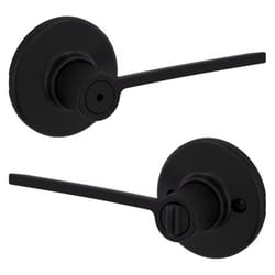 Kwikset Ladera Matte Black Privacy Lever