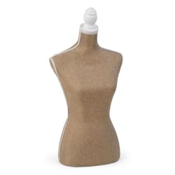 Tripar 30.5 in. H X 9 in. L Jute Burlap/Wood Tabletop Body Form