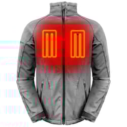 ActionHeat XXXL Men's Heated Jacket with Charger/Power Source Only Gray