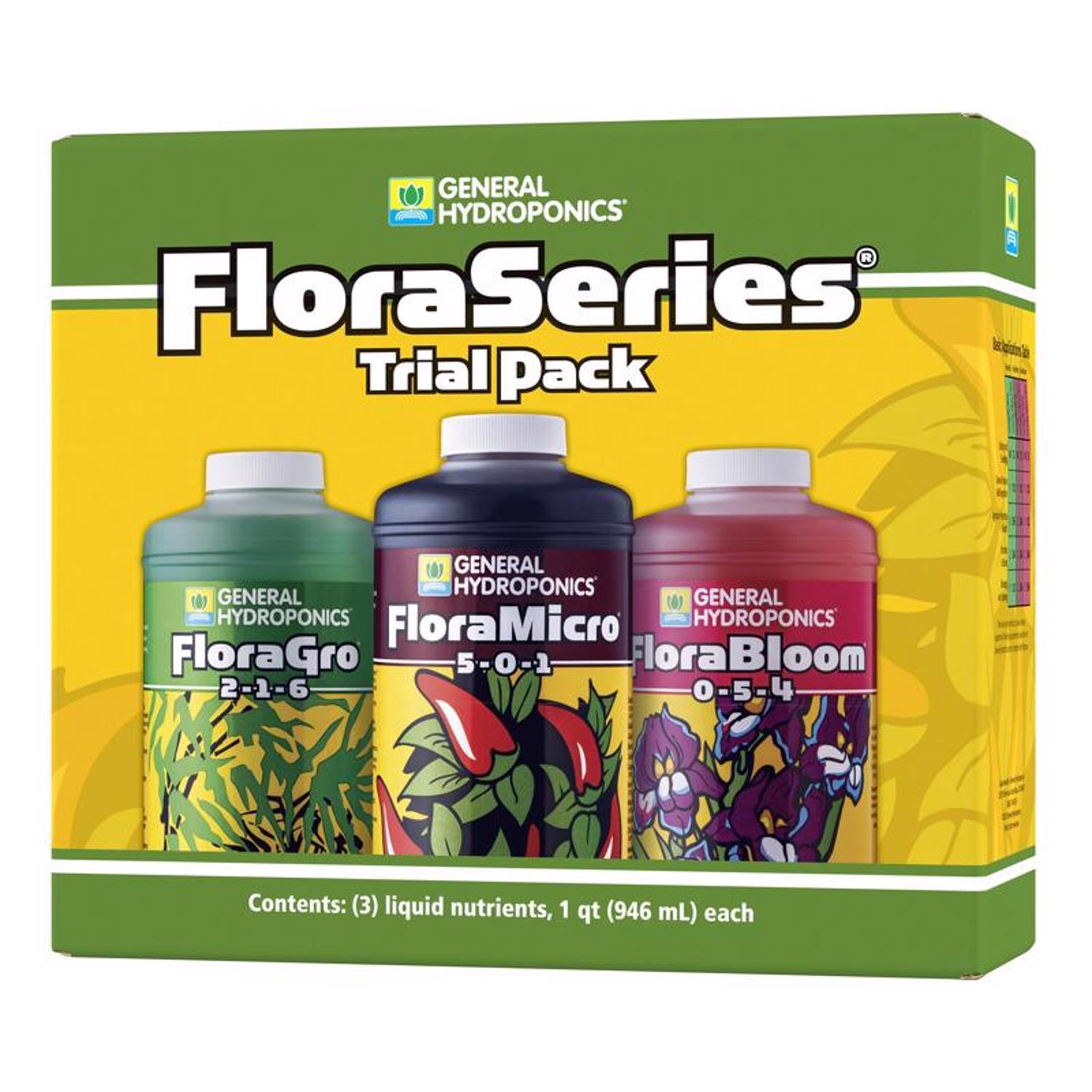 Floraページ General Hydroponics Flora Series Plant Supplement Mfr