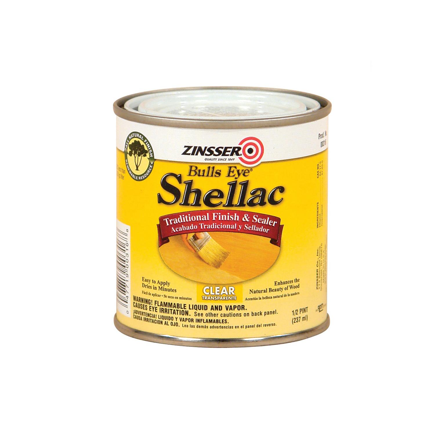 Zinsser Bulls Eye Semi-Gloss Clear Water-Based Shellac Finish and