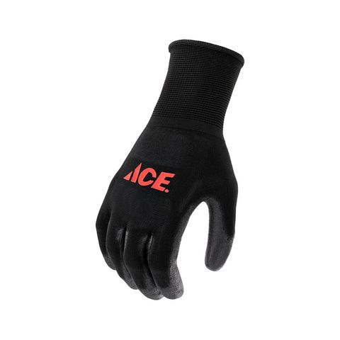 Ace Men's Indoor/Outdoor Coated Work Gloves Black L 1 pair Mfr