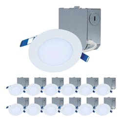 Halo Soft White 4 in. W LED Canless Recessed Downlight 10 W