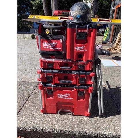 Milwaukee Packout 19.7 in. W X 15.2 in. D Garage Organizer Storage
