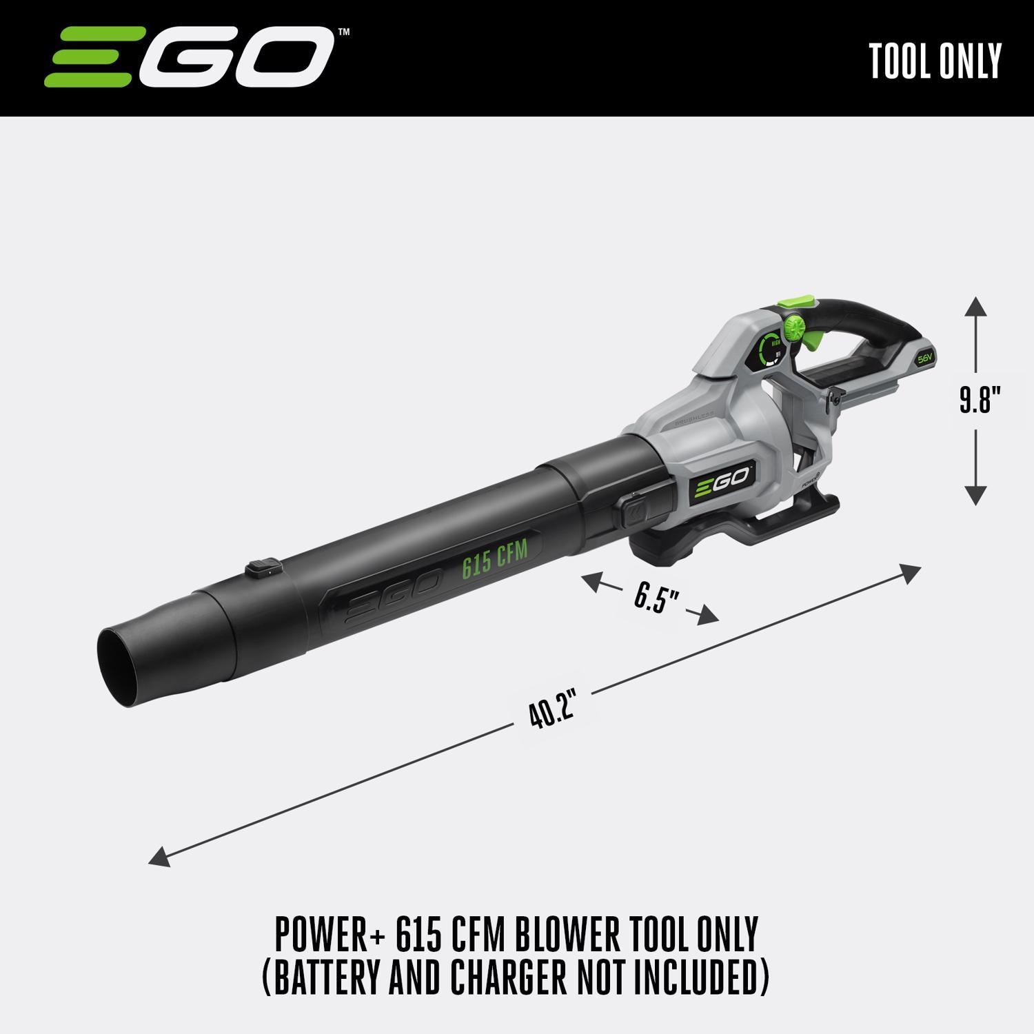 EGO LB6150 Power+ 56-volt Brushless Handheld Cordless Electric Leaf Blower (Tool Only) - Thumbnail 2