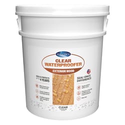 Seal Once Flat Clear Fully-Transparent Water-Based Waterproofer Wood Protector 5 gal