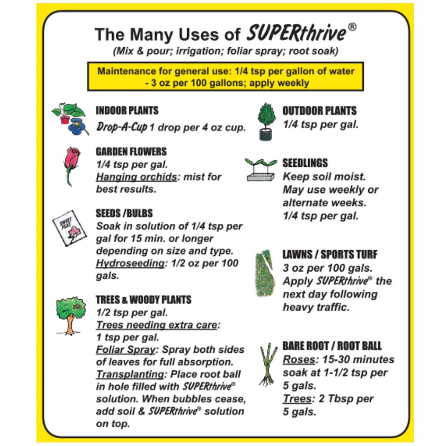 SUPERthrive Micro-Nutrient Rich Fertilizer Liquid - Thumbnail 4
