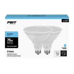 Feit PAR38 E26 (Medium) Smart-Enabled LED Bulb Daylight 75 Watt Equivalence 2 pk