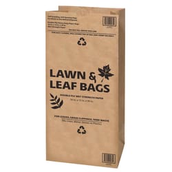 Ampac  30 gal. Lawn & Leaf Bags  Flap Tie  Paper  5 pk