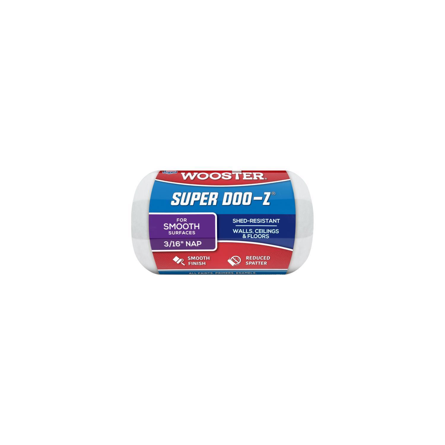Photos - Putty Knife / Painting Tool Wooster Super Doo-Z Fabric 4 in. W X 3/8 in. Regular Paint Roller Cover 1 pk R205-4