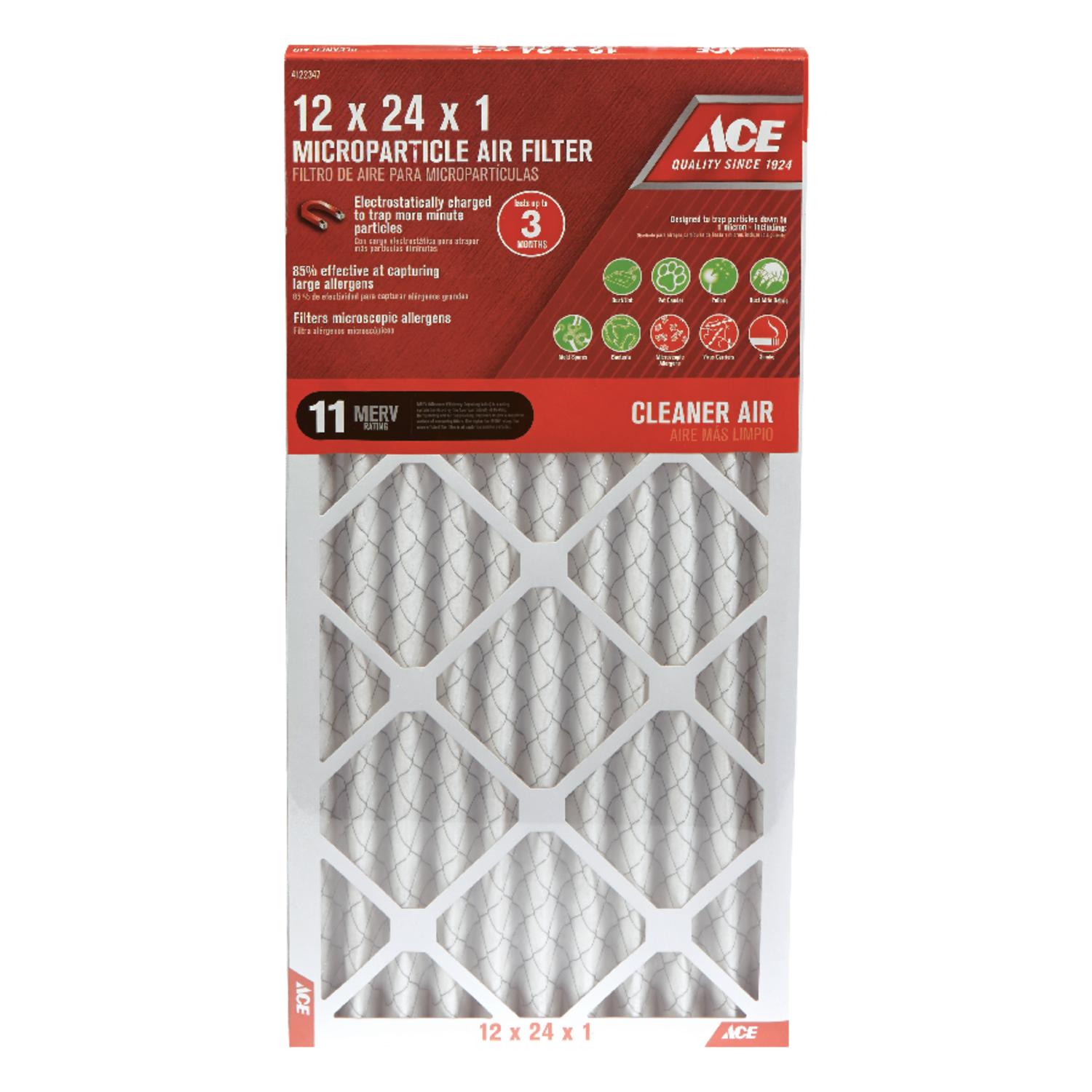 Ace 16 in. W X 16 in. H X 1 in. Synthetic 8 MERV Pleated Air