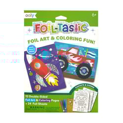 OOLY Foil-Tastic Gadgets & Gizmos Foil Art & Coloring Pages Multicolored 36 pc