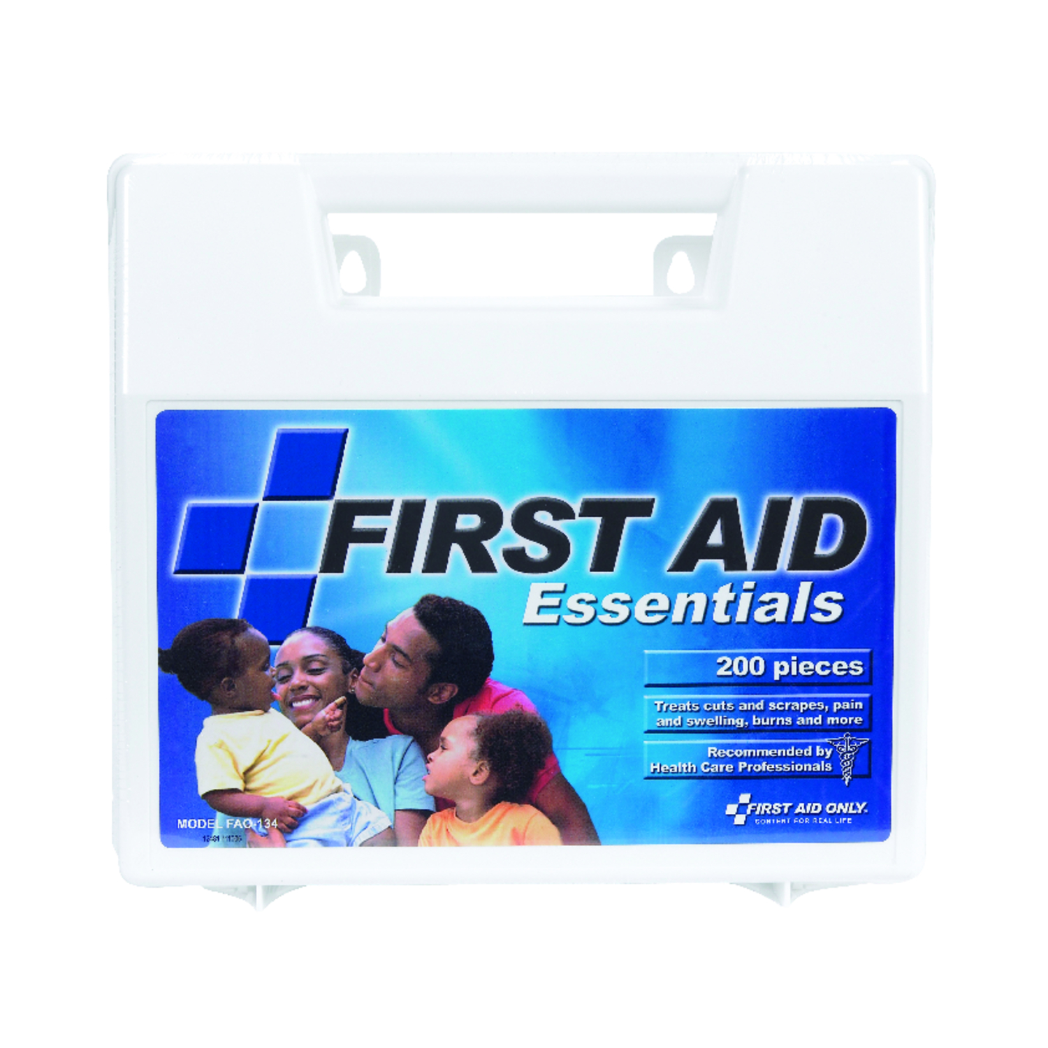 First Aid Kit and Housing, Plastic 200 Components, 50 People Served
