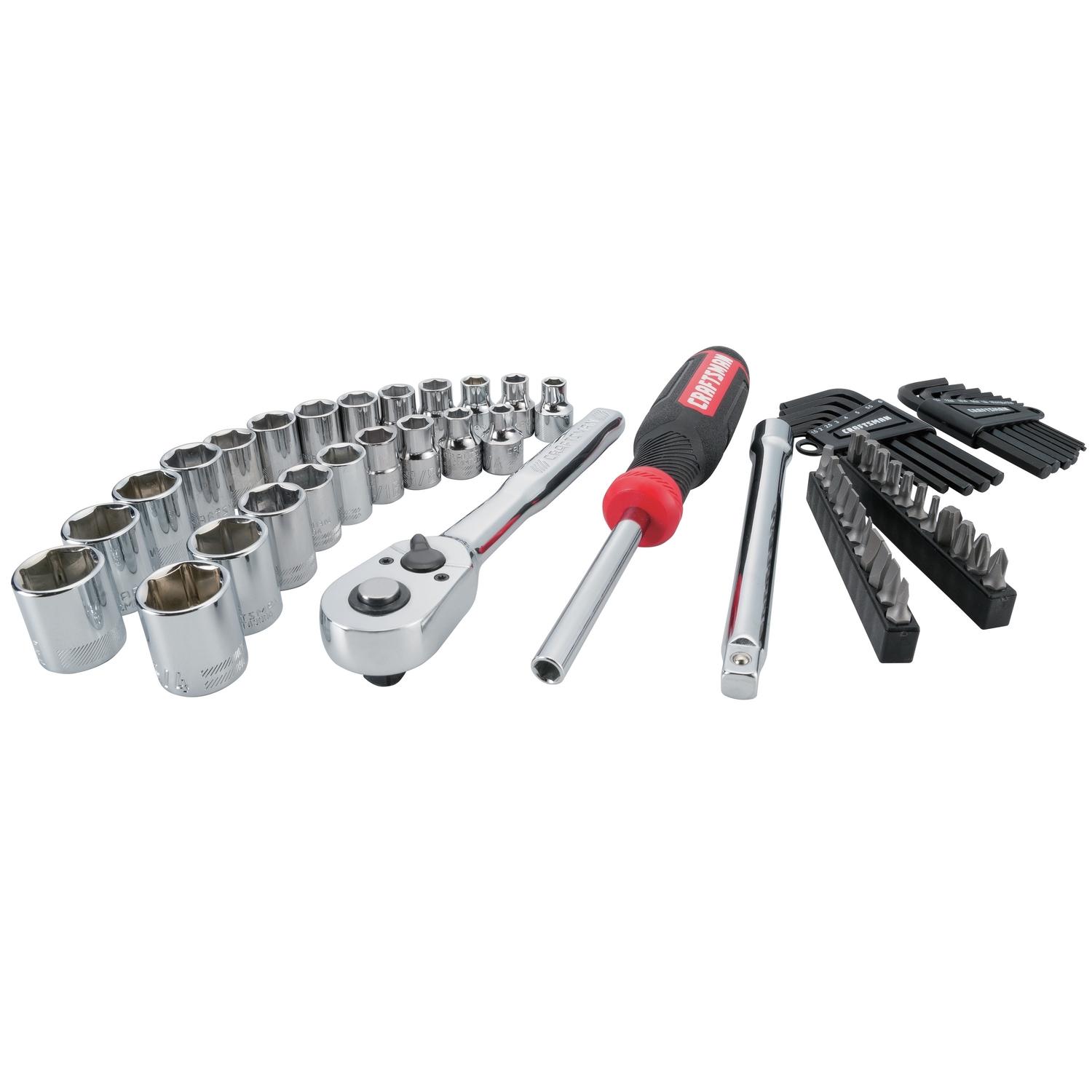 Craftsman 3/8 in. drive Metric and SAE 6 Point Mechanic's Tool Set
