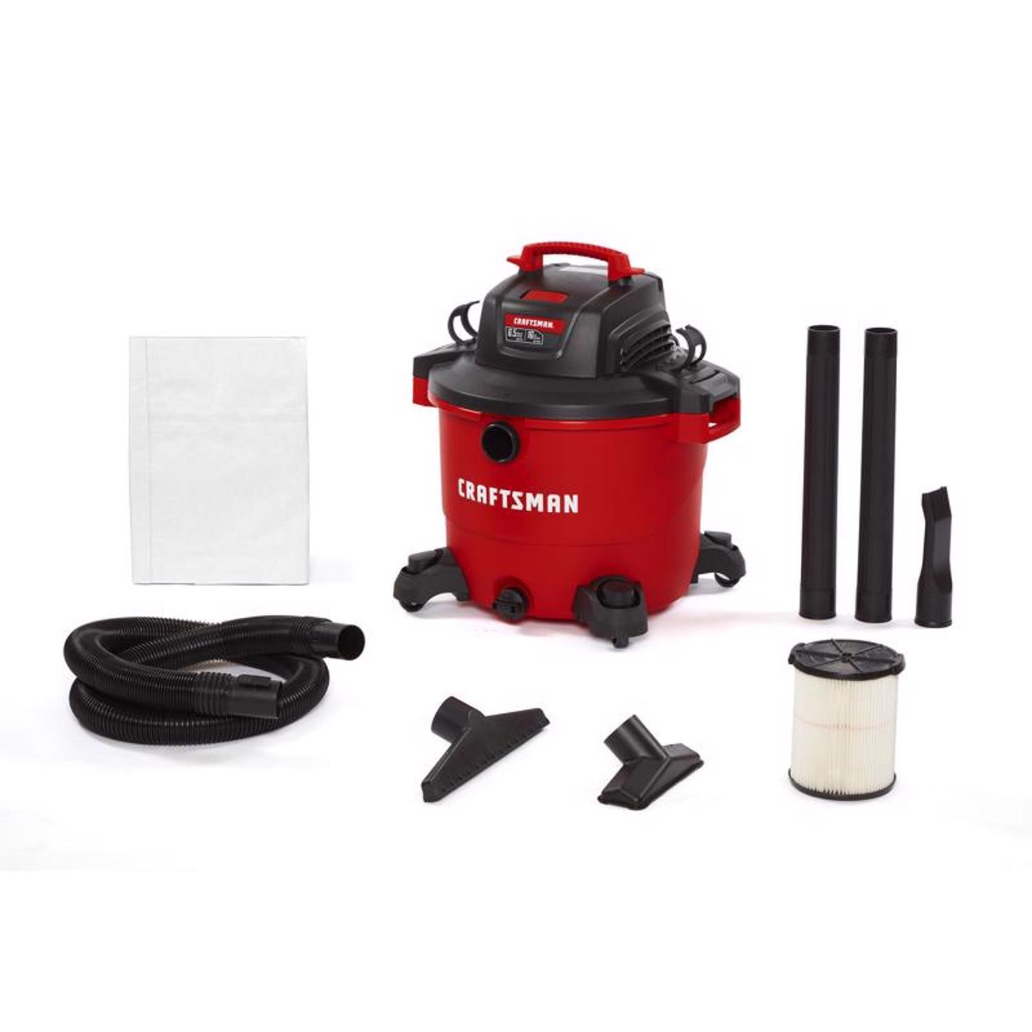 Craftsman 16 gal. Corded Wet/Dry Vacuum 12 amps 120 V 6.5 HP Mfr