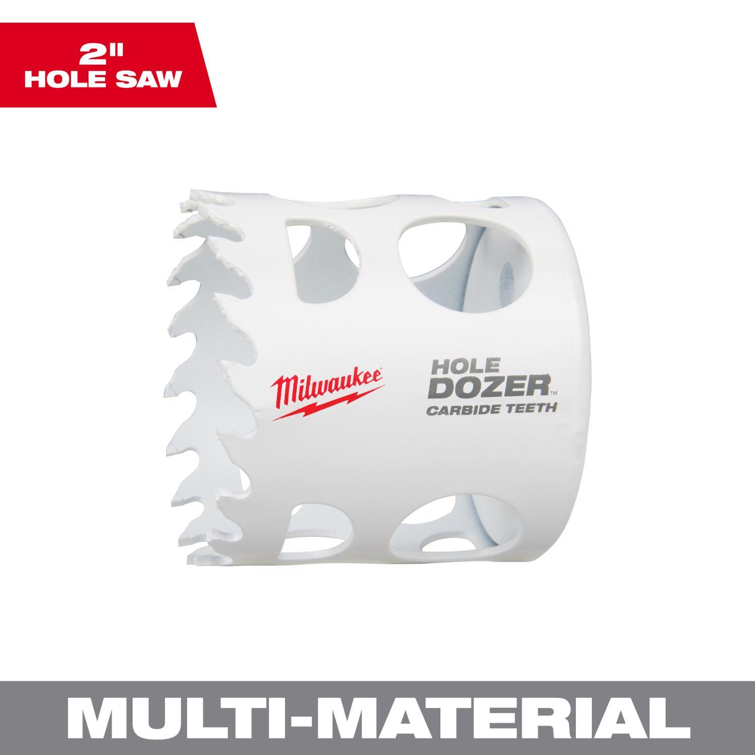 Milwaukee Hole Dozer 2 in. Carbide Tipped 1-7/8 in. L X 1/4 in. D