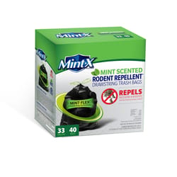Mint-X 33 gal. Mint Trash Bags Drawstring 40 pk