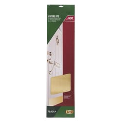 Ace 8 in. H X 34 in. L Brass Brass Kickplate