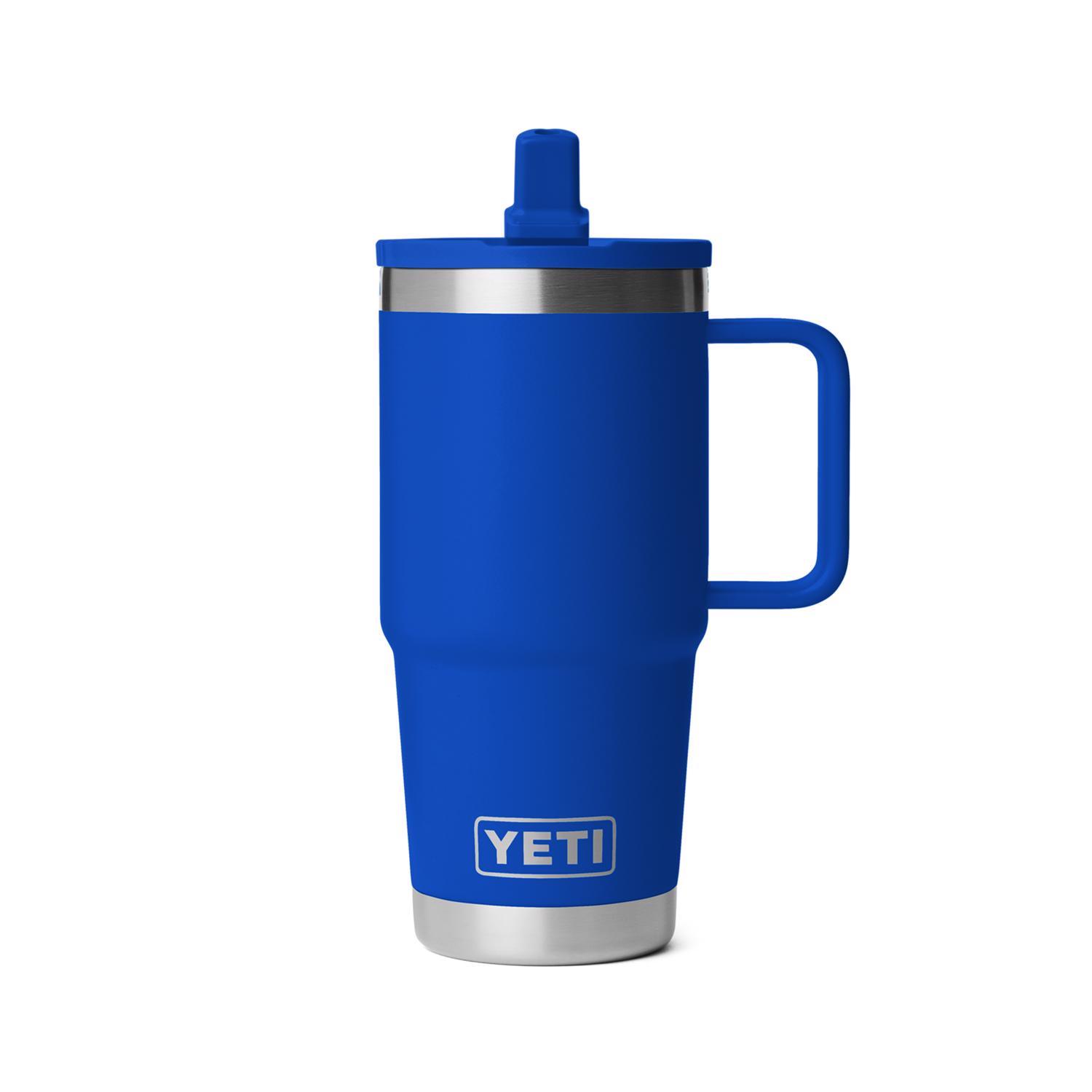 YETI Rambler 20 oz Royal Blue BPA Free Travel Straw Mug